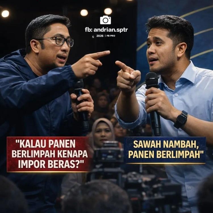 Panggung Memanas, Feri Amsari vs Ahmad Alimuddin Adu Data Soal Beras